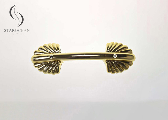 Gold Shell Shaped Plastic Coffin Handle Popular Product with High Durability P9003