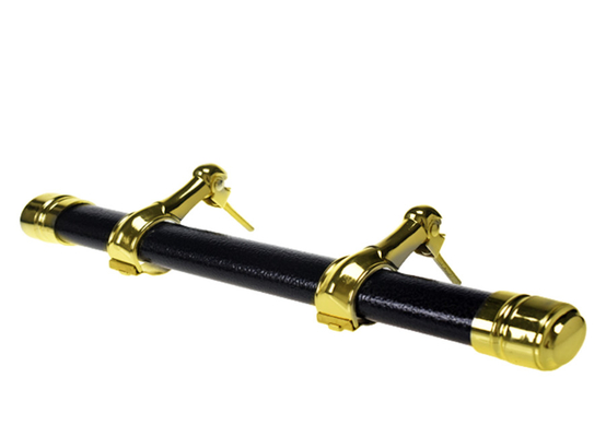 European Style Gold Casket Swing Bar Funeral Polished High Strength Customized SW-FG