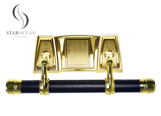 European Style Gold Casket Swing Bar Funeral Polished High Strength Customized SW-FG